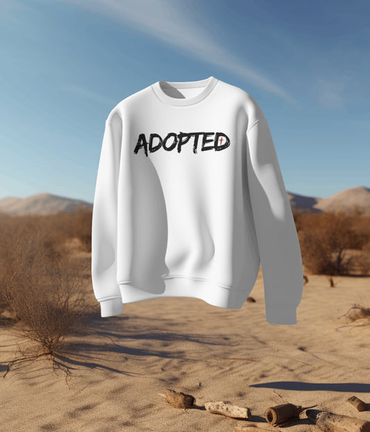 "Adopted" Crewneck Sweater