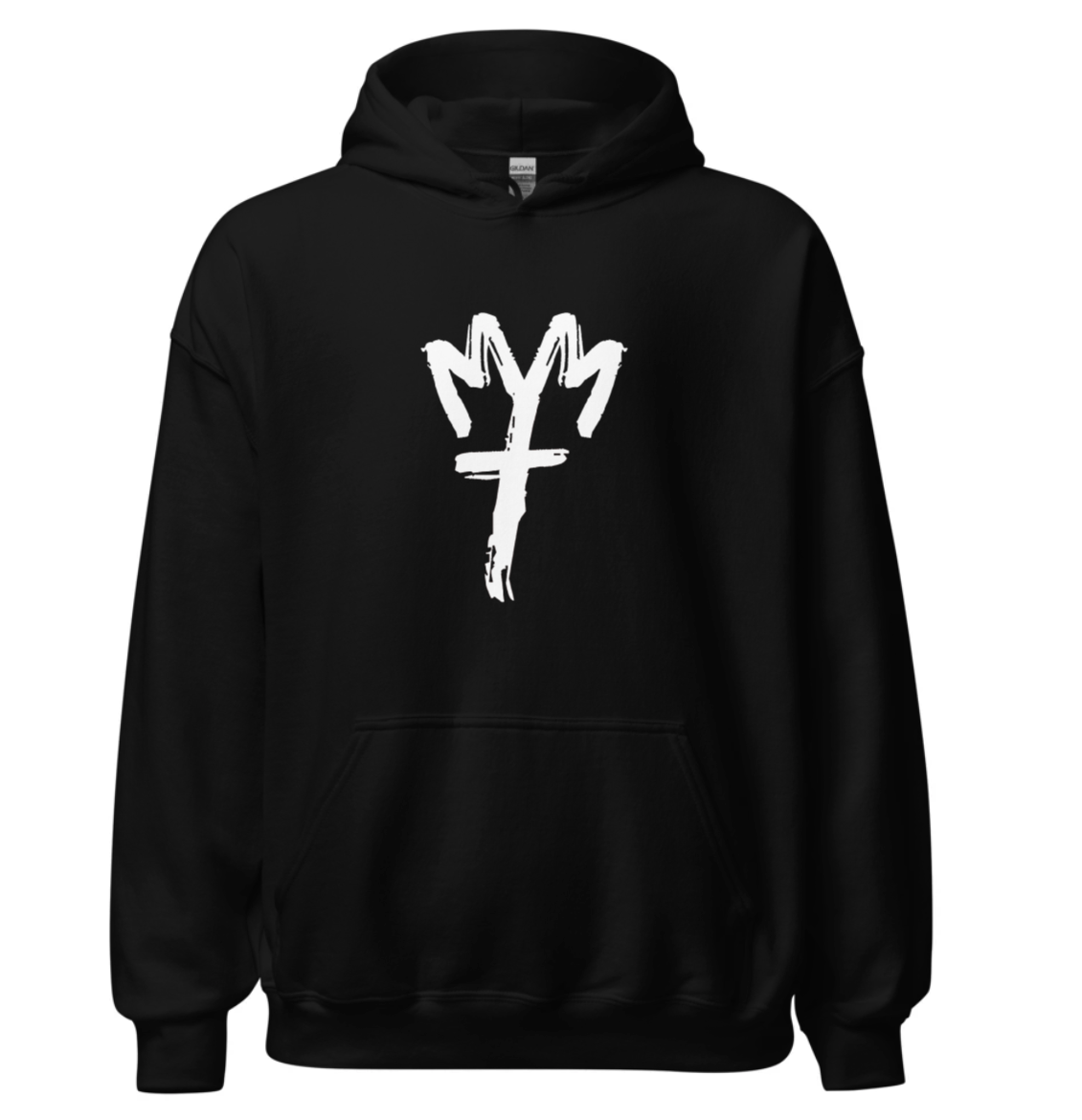 Cross and Crown Logo Hoodie
